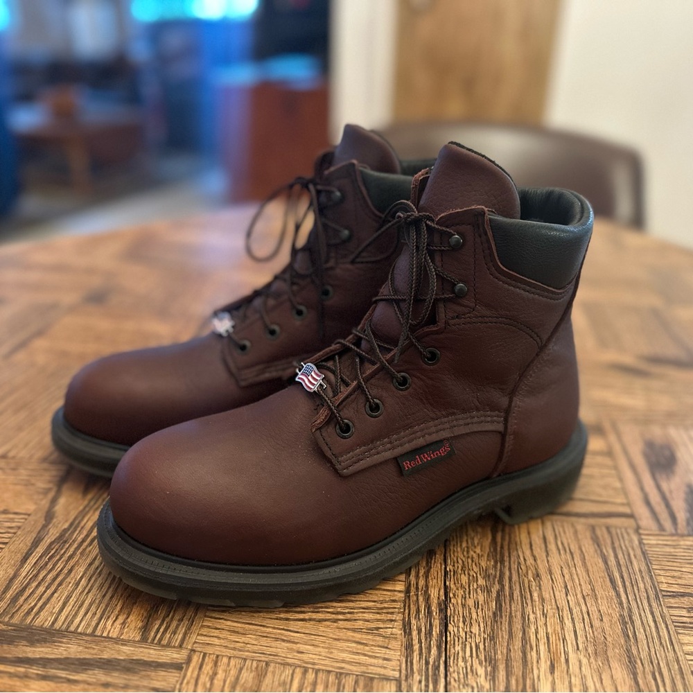 Red Wing Shoes Dark Brown Leather Boots